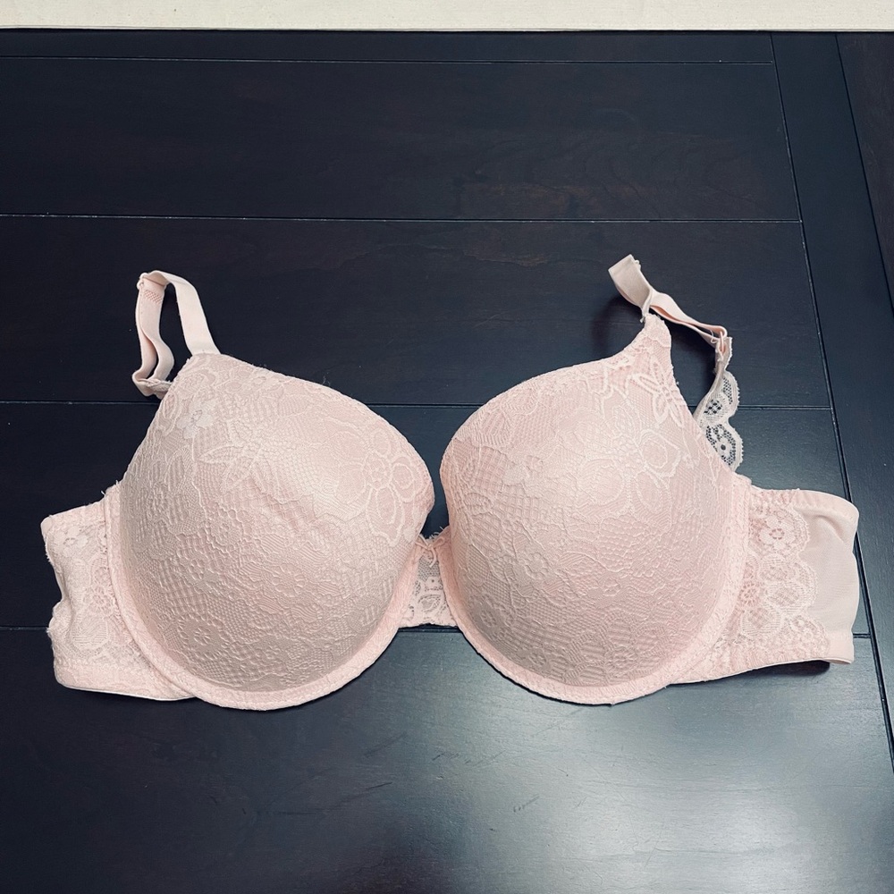 No Boundaries Light Pink Lace Push-Up Bra